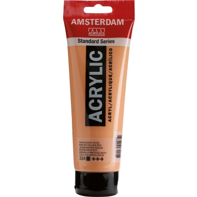 Afbeelding van Standard tube 120 ml Napelsgeel rood dekkende acrylverf