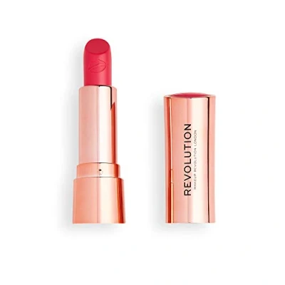 Afbeelding van Makeup Revolution Satin KISS Lipstick Lippenstift, Dames, Maat: 3.5 g, Cutie