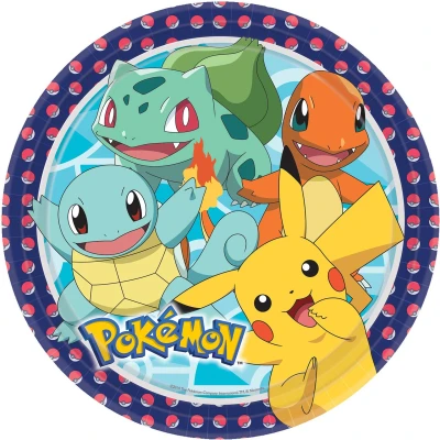 Afbeelding van Pokemon Borden 23cm 8 stuks