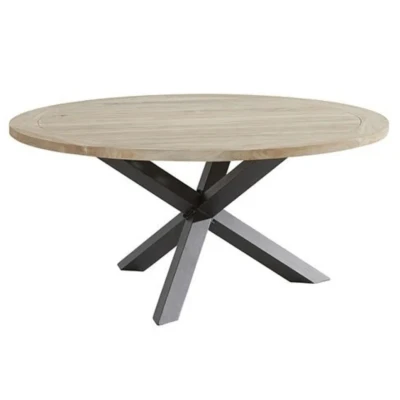 Afbeelding van TASTE By 4 Seasons Louvre Tuintafel 160 Antraciet Teak Grijs Tuintafels
