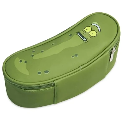 Afbeelding van Rick and Morty Toilettas voor heren, kleine reistas met ritssluiting, officiële accessoires, cadeau idee tieners en volwassenen, Groen,