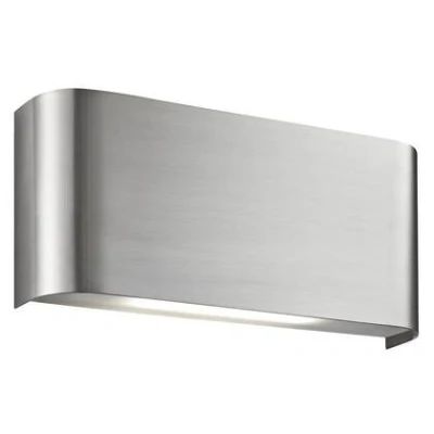 Afbeelding van Searchlight Wall Wandverlichting 18 X 8 Cm 10W LED Incl. Satijn Zilver