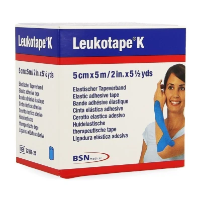 Afbeelding van Bsn Medical Leucotape K 5mx5cm Light Blue