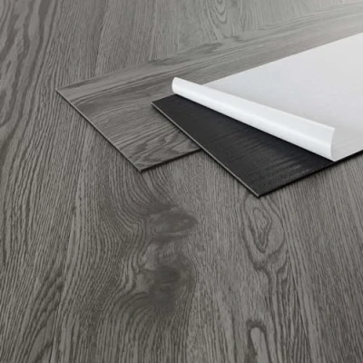 Afbeelding van Deluxe PVC klevende vinylvloer voor 2,3 m² eik grijs 2 mm dik ML Design