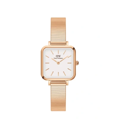 Afbeelding van Daniel Wellington Quadro Studio 22X22MM Watch Horloge Rose goldcoloured, Maat: 22, gold/coloured
