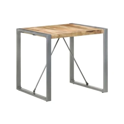Afbeelding van Eettafel 80x80x75 cm ruw mangohout