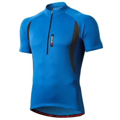 Afbeelding van MEETWEE Fietsshirt voor heren, met korte mouwen en lange mouwen, ademend, sneldrogend, wielrennen