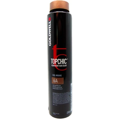Afbeelding van Goldwell Topchic Hair Color bus 250 ml 6A As Donkerblond
