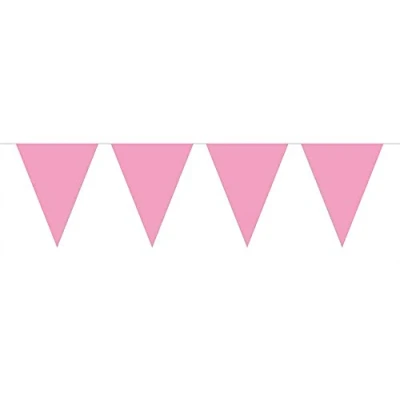 Afbeelding van Folat Mini vlaggenlijn licht roze 3 meter