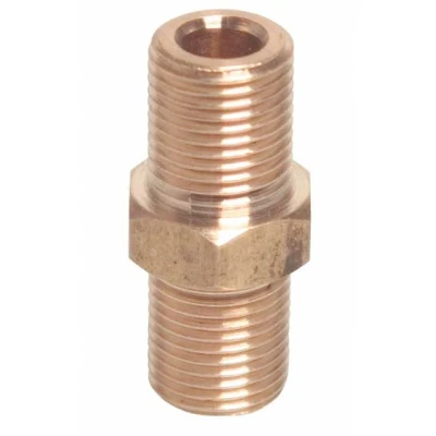 Afbeelding van Messing dubbele nippel 1 inch x