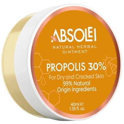 Afbeelding van Absolei propolis zalf, natuurlijke zalf met 30% voor jeuk, droge en gebarsten huid, 40 ml