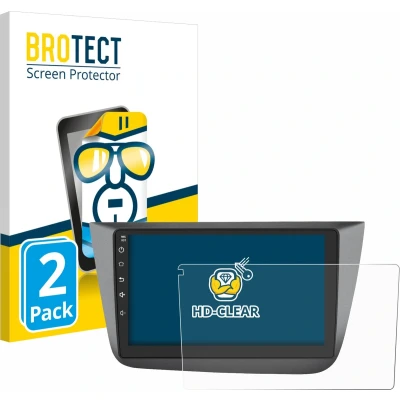 Afbeelding van BROTECT Screenprotector voor Topway Android CarPlay (9&quot;) Folie Beschermfolie transparant (2 Stuks)