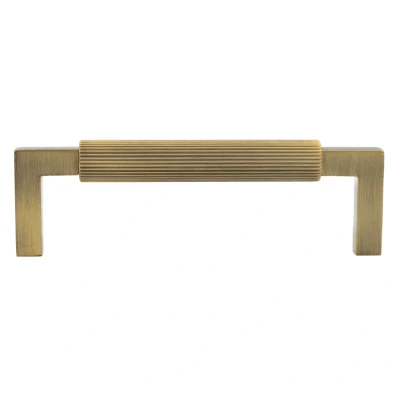 Afbeelding van Messtique Meubelgreep Lines 103mm antiek messing