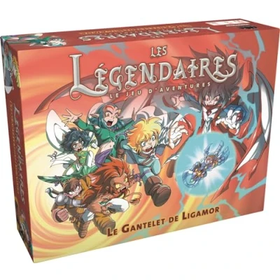Afbeelding van Asmodee Black Book Editions The Legendaries Het avonturenspel: Ligamor Gantelet Bordspellen Rollenspel vanaf 7 jaar 3 tot 6 spelers Franse versie