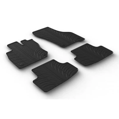 Afbeelding van Gledring 0661 Vloermatset Rubber voor en achter 4 zwart VOLKSWAGEN: Golf VIII Variant