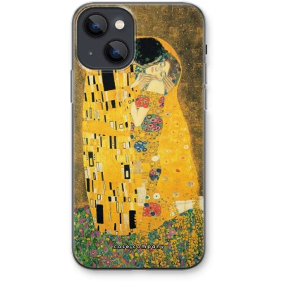Afbeelding van Case Company® hoesje geschikt voor iPhone 13 mini Der Kuss Soft Cover Telefoonhoesje Bescherming aan alle Kanten en Schermrand
