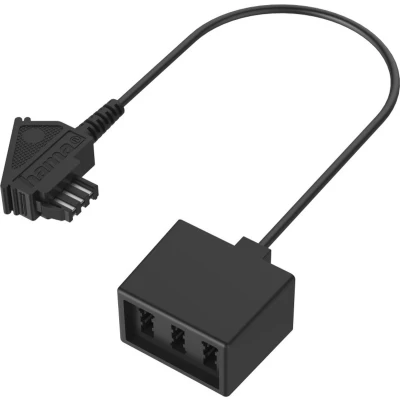 Afbeelding van Hama Telefoon (analoog) Aansluitkabel [1x Telefoonstekker Duitsland (TAE F) 3x Telefoonbus NFN)] Zwart
