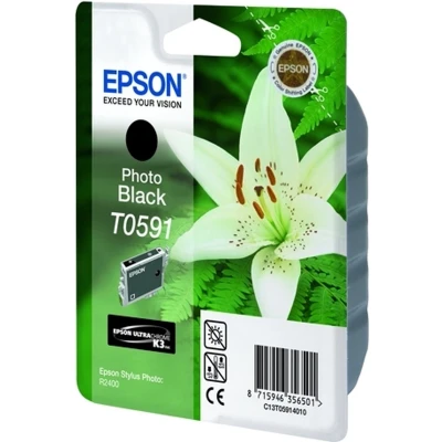 Afbeelding van Epson T0591 (C13T059140) Inktcartridge Foto zwart