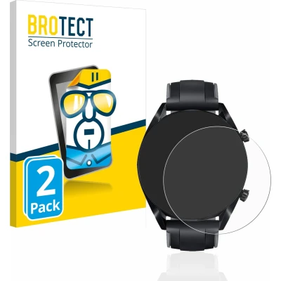 Afbeelding van BROTECT Screenprotector voor Huawei Watch GT 2 (46 mm) Folie Beschermfolie transparant (2 Stuks)