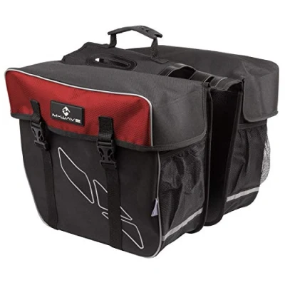 Afbeelding van M Wave Dubbele fietstas Amsterdam 30L rood