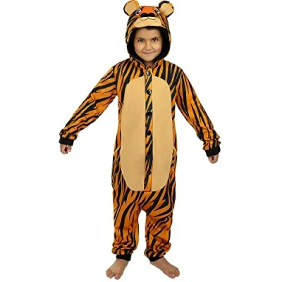 Afbeelding van FUNIDELIA Onesie Tijger kostuum 10 12 jaar (146 158 cm)
