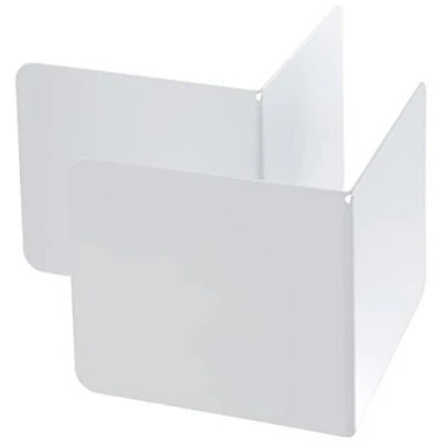 Afbeelding van ALCO Albert 4302 10 boekensteun van metaal, 130 x 140 mm, Inh.2, wit