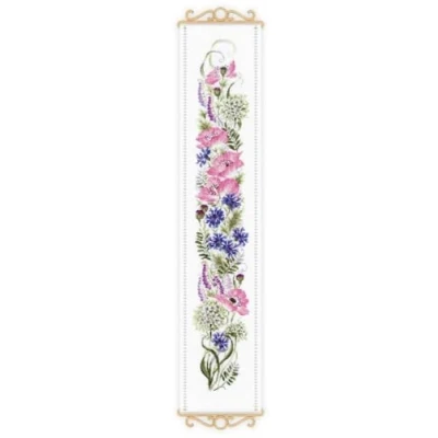 Afbeelding van borduurpakket hanger bloemen