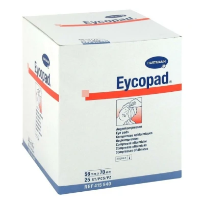 Afbeelding van Eycopad oogkompressen 56 x 70 mm steriel 25 stuks