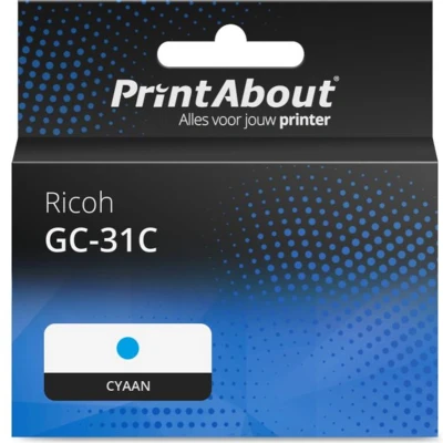 Afbeelding van Huismerk Ricoh GC 31C (405689) Inktcartridge Cyaan
