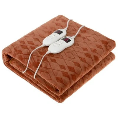 Image de Chauffe lit Électrique 150 x 160cm 8 Niveaux de Puissance Minuteur Lavable Camry CR7436 120 Marron