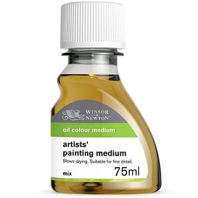 Afbeelding van Winsor &amp; Newton 3021734 kunstenaarsolieverf, fles van 75 ml, sneldrogend met stevige consistentie en lage voetafdruk lijnzaadoliekwast terpentijnvervanger
