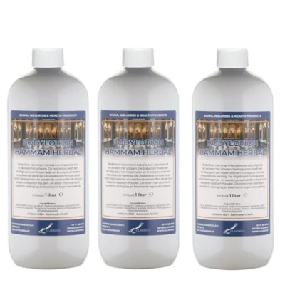 Afbeelding van Bodylotion Hammam Herbal 1 liter set van 3 stuks