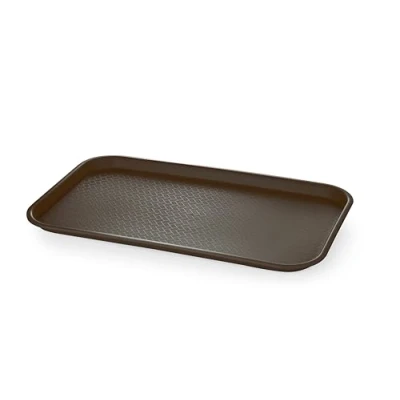 Afbeelding van Amerbox Dienblad voor fastfood polypropyleen GN 1/1 530x325x(H)20 Bruin