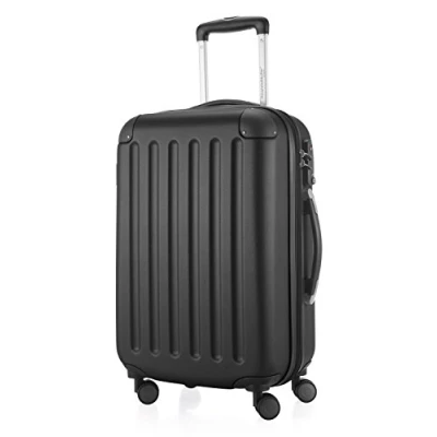 Afbeelding van HAUPTSTADTKOFFER SPREE Harde koffer met wielen 4 dubbele wielen, zwart, 55 cm handbagage, koffer, zwart.