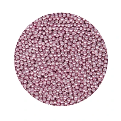 Afbeelding van BrandNewCake Suikerparels Metallic Roze 4mm 80gr.