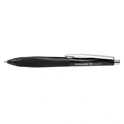 Image de Stylo à bille Haptify Noir Pte Moyenne