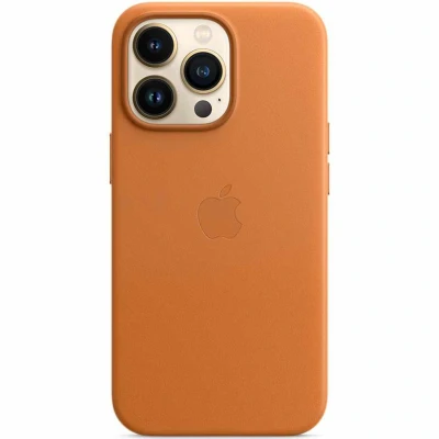Afbeelding van Apple MagSafe Leren Back Cover Bruin iPhone 13 Pro Max
