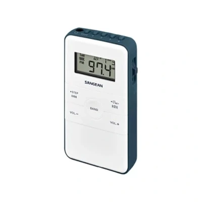 Afbeelding van Sangean Dt 140 (pocket140), Draagbare Radio Fm/am, Oplaadbaar, Wit/blauw