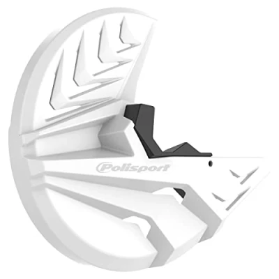 Afbeelding van Polisport Voorremschijf Beschermer Kawasaki KX250 KX450 2021 2022 Zwart / Wit