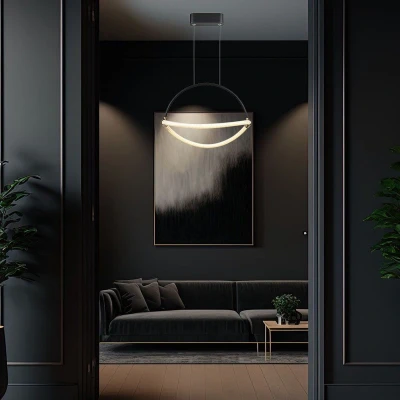 Afbeelding van V TAC VT 10124 Designer plafondlampen hanglampen IP20 Zwart 12 Watt 1440 Lumen 3000K