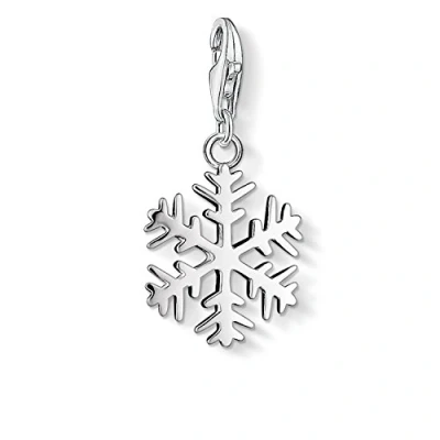 Afbeelding van Thomas Sabo Damesbedelhanger sneeuwvlok Charm Club 925 Sterling zilver 0281 001 12, zilver, Zonder steen, steen