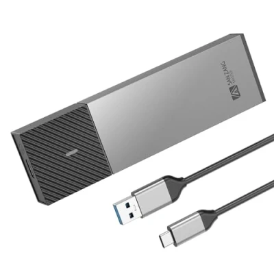 Afbeelding van SANZANG M.2 NVMe behuizing SSD met 10 Gbps transmissie, USB 3.2 behuizingsadapter voor 2230 2242 2260 2280 PCIe M Key &amp; M+B (zonder gereedschap, Type C naar A)