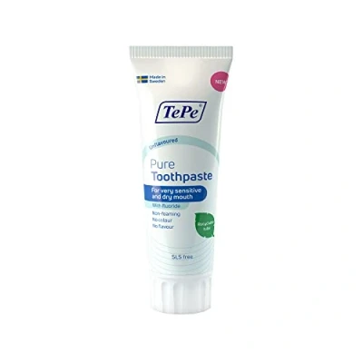 Afbeelding van 6x TePe Pure Tandpasta Unflavoured 75 ml