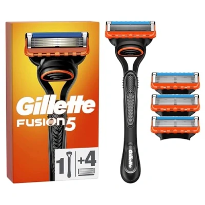 Afbeelding van Gillette Fusion5 scheerapparaat voor heren, 1 en 4 reservemesjes