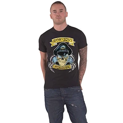 Afbeelding van Bon Jovi Forever Heren T shirt 2XL Zwart