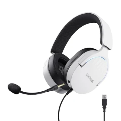 Image de Trust GXT 490W FAYZO Micro casque canal 7.1 circum aural filaire USB A blanc
