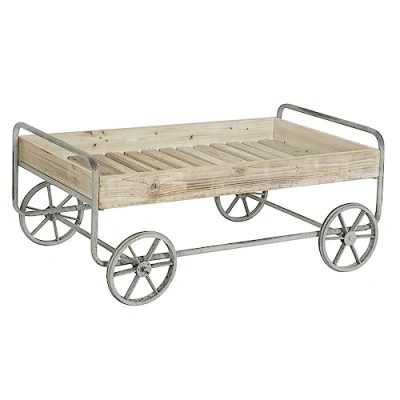 Afbeelding van Bijzettafel DKD Home Decor Grijs Natuurlijk Metaal Spar Sparrenhout 110 x 67 46 cm
