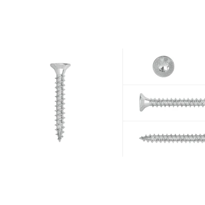 Afbeelding van Wovar Spaanplaatschroeven Verzinkt 6 x 40 mm Torx 30 met snijpunt Doos 100 Stuks