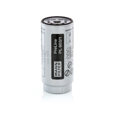 Afbeelding van MANN FILTER PL 603/1 x Brandstoffilter Opschroeffilter Met pakking MERCEDES BENZ: ATEGO 3