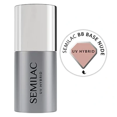 Afbeelding van Semilac Gelnagellak, semi permanent, UV, BB Nude Base 7 ml